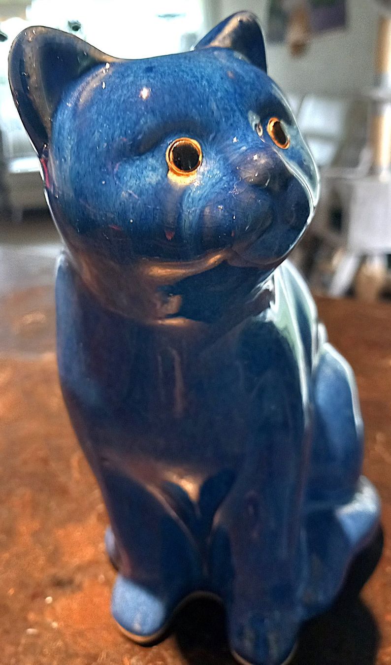 Statuette: Katze in Blau – Usato da Lindau venduto da san_kg2j 1