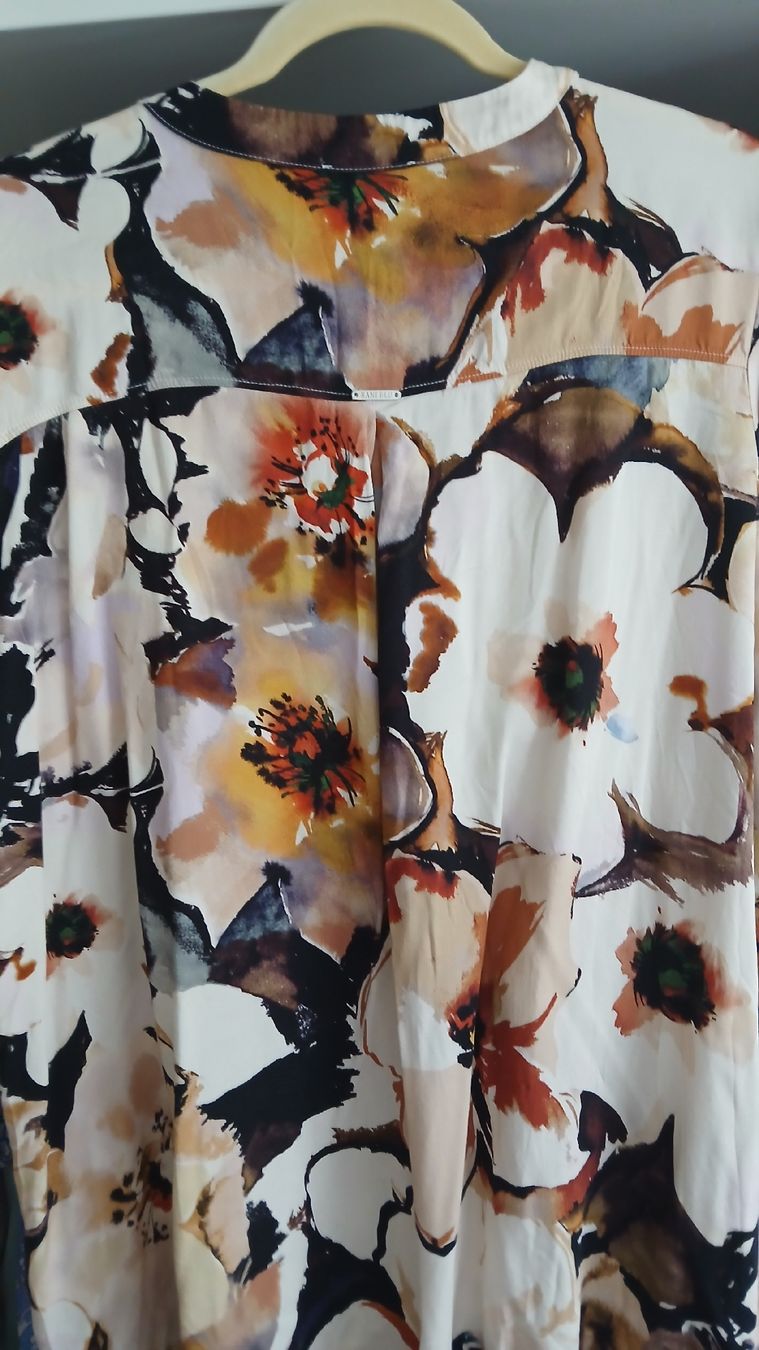 Camicette: Sani Blu Bluse aus Viskose, Gr 46 – Usato da Beinwil am See venduto da Superchance 4