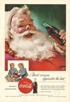 Coca-Cola, Original-Reklameblatt 1955