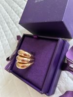 Triple bague argent sterling plaqué or rose 18K Aristocrazy