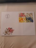 Enveloppe 20.9.2002 Augstgass Singapour-Suisse, fleurs