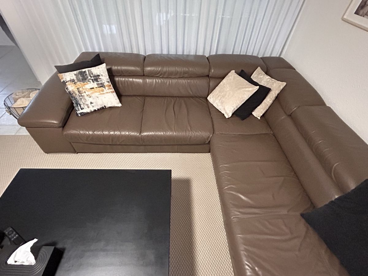 Sofas: Braune Leder Ecksofa  – Gebraucht aus Dübendorf von ramzes0 2