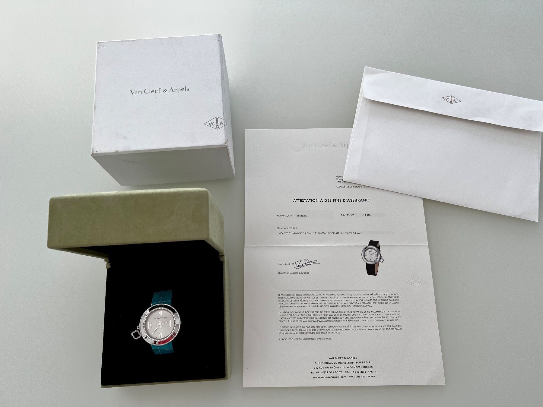 Van Cleef Orologi: Van Cleef & Arpels Charms Ladies 38 mm. – Nuovo (secondo la descrizione) da Geneve venduto da iBest 1