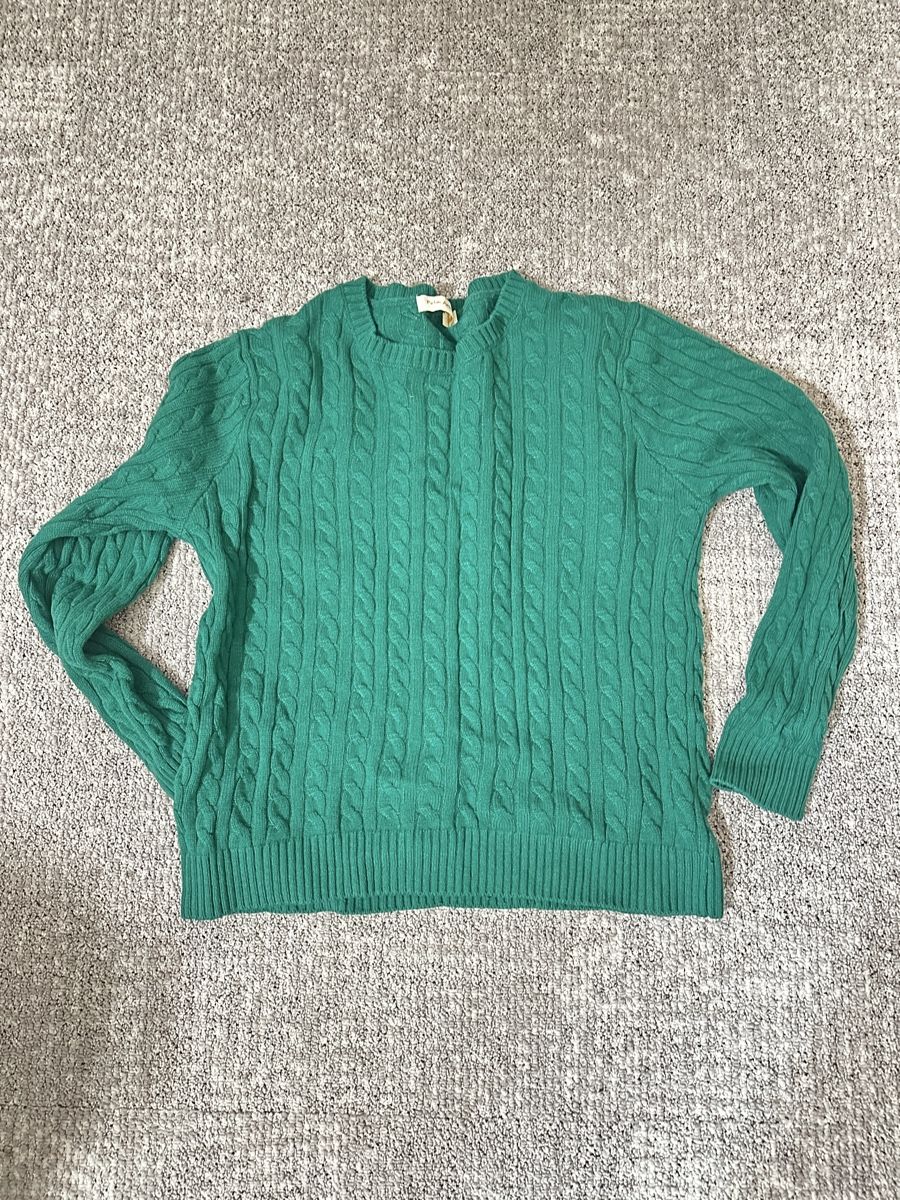 Lana: Pull vert 100 % laine – Usato da Genève venduto da 241_5zx7 1