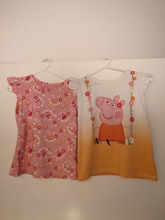 2 Peppa Pig T-Shirts Grösse 104