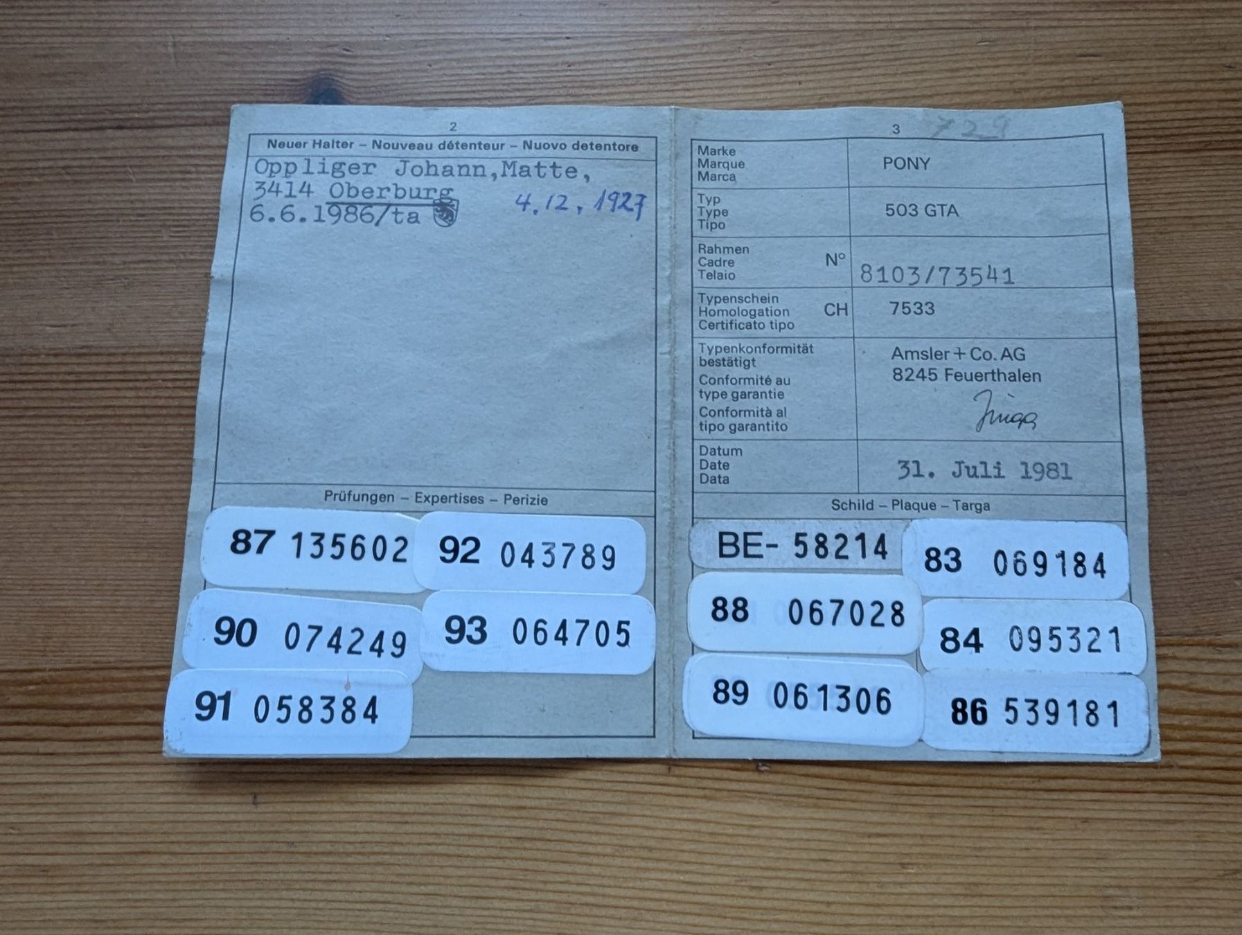 Pony Ciclomotori: Mofa Pony 503 Automat – Usato da Zauggenried venduto da babuk 5