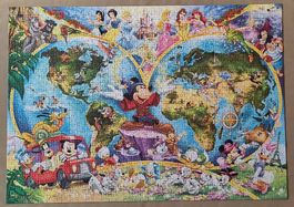 Puzzle 1000 Teile: "Disney's Weltkarte"