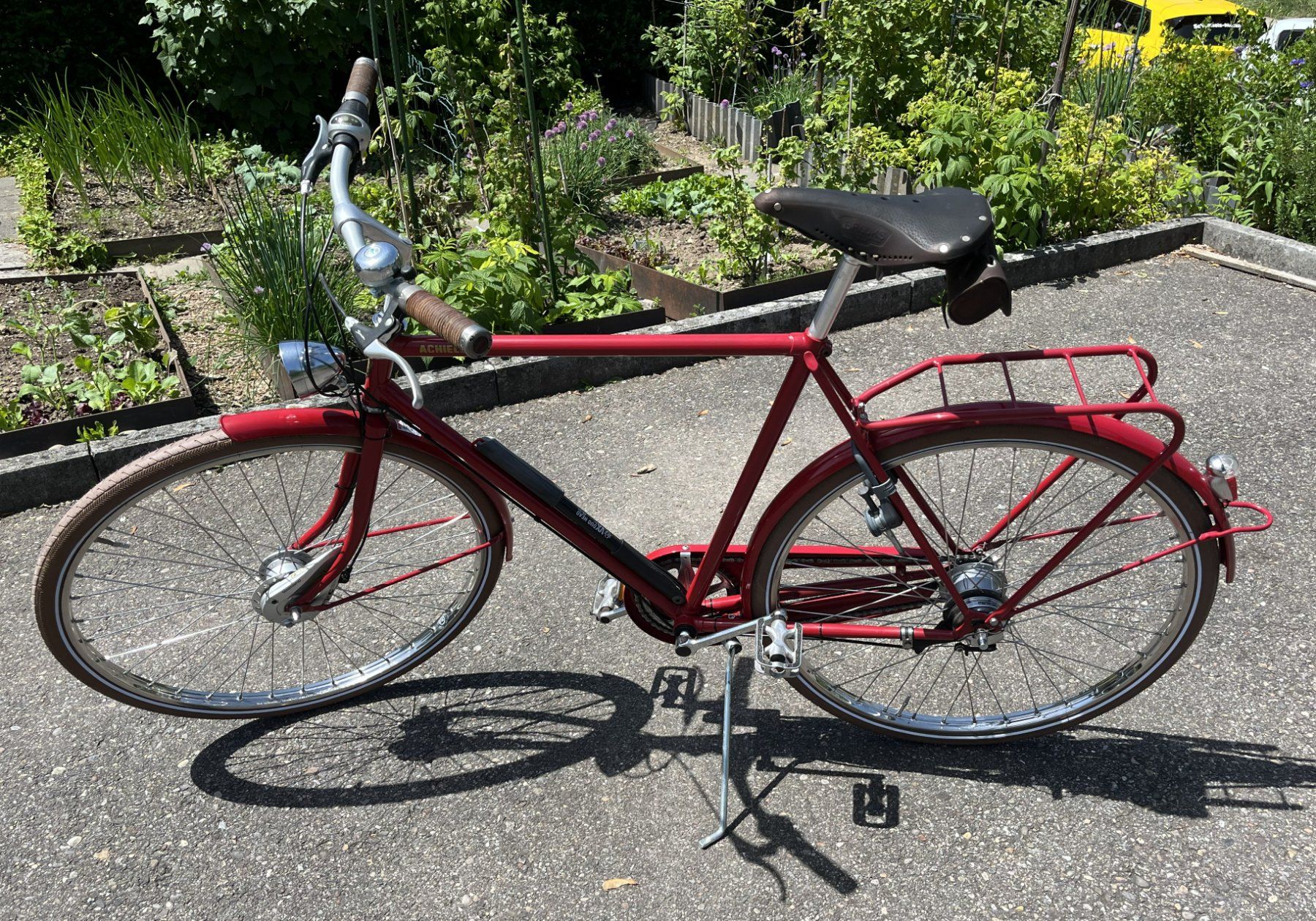Velos: Rotes Herren-Velo, Achielle Miel, Top Zustand – Gebraucht aus Winterthur von Beat8344