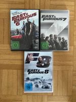 3 Fast and Furious DVD's Filme, Teil 6, 7 und 8