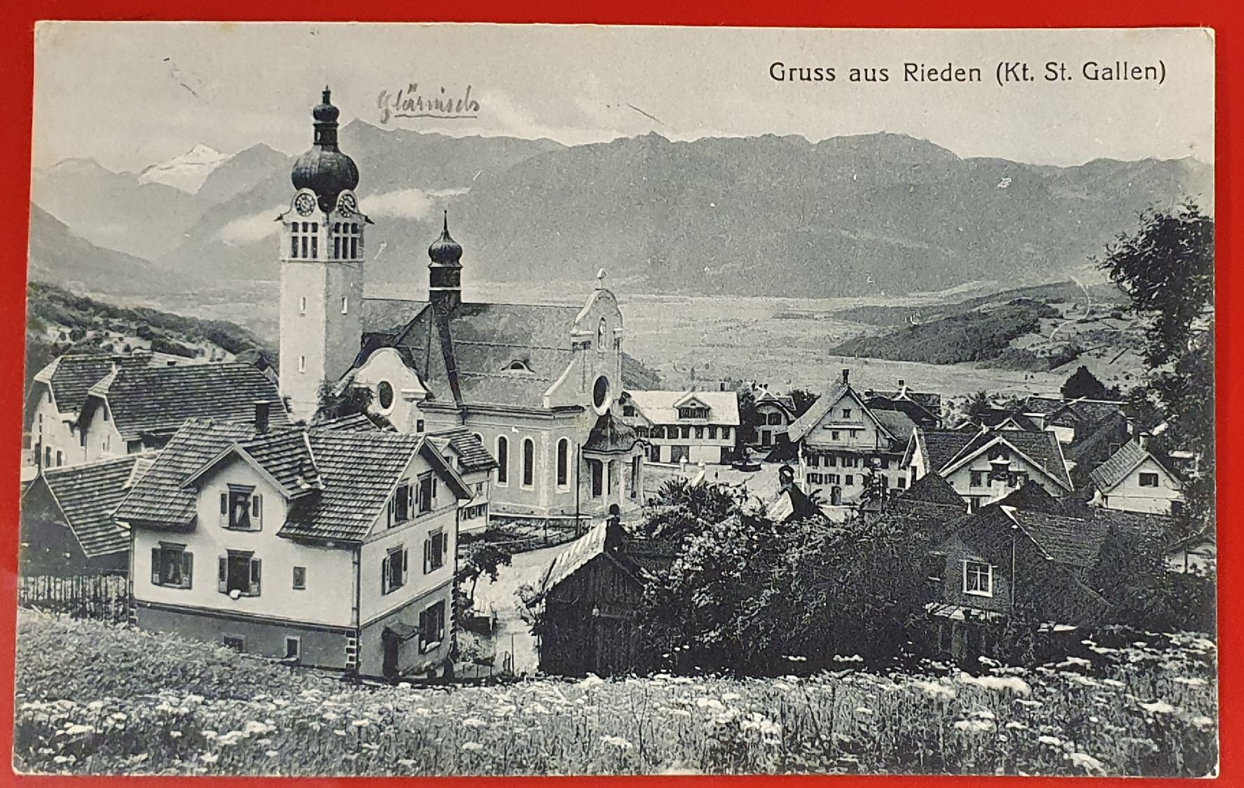 Cartoline postali: Gruss aus Rieden SG 1918 – Usato da Kreuzlingen venduto da Rschweiz1