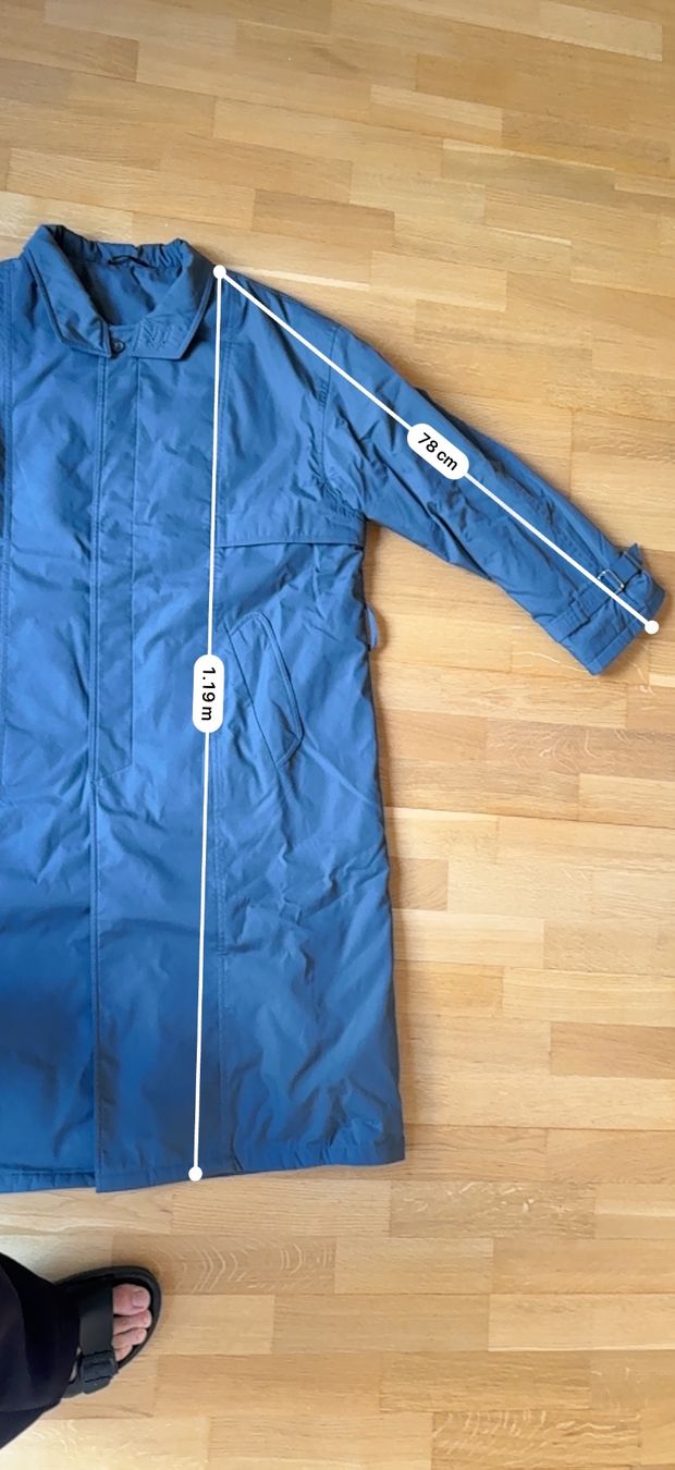 Cappotti: Grauer Nylon/Baumwoll Mantel – Usato da Zürich venduto da Basilou98 8