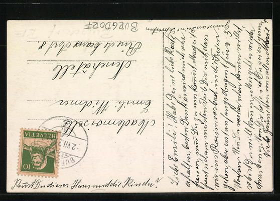 Cartoline postali: Burgdorf, Häuseransicht mit Anwohnern – Usato da Berlin venduto da bartko-reher 1