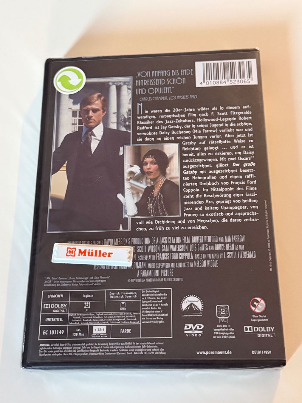 Tutti i DVDs: Der Grosse Gatsby DVD – Nuovo e nell'imballaggio originale da Altstätten SG venduto da sheamus 1