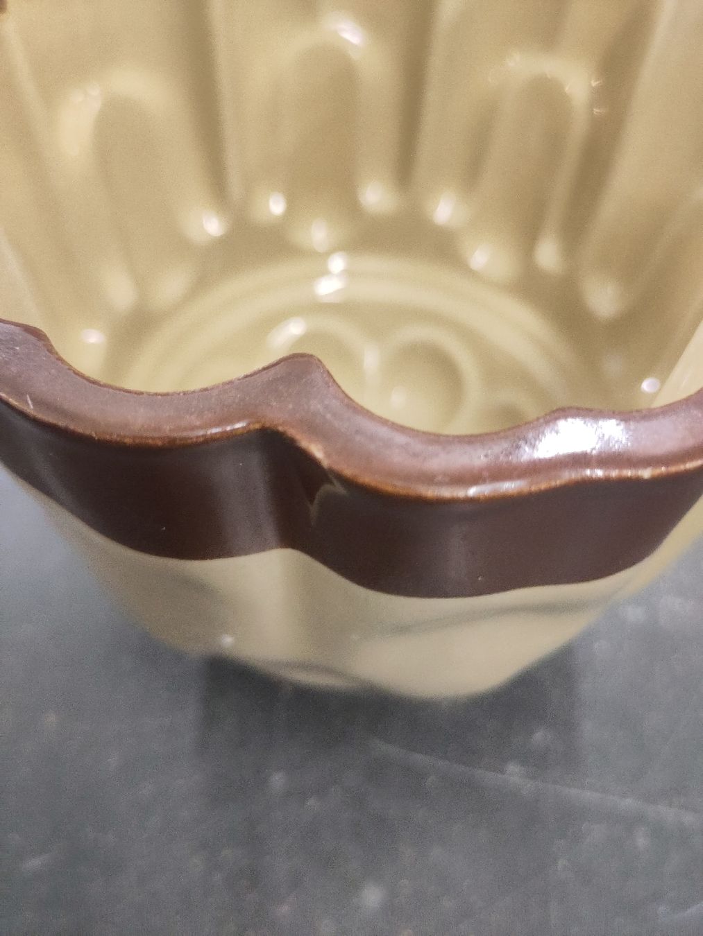 Backformen: Puddingform ca. 1940 von Bourne Denby England – Gebraucht aus Pratteln von Cartonsducoeur_bl 5