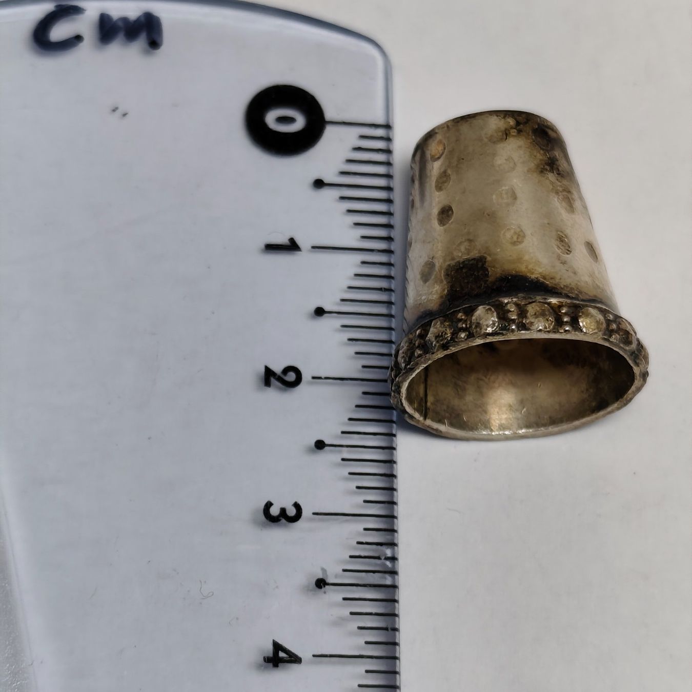 Ditali: Vintage Fingerhut aus silver silber, #A5 – Usato da Châtelaine venduto da Tropic.Watch2 2