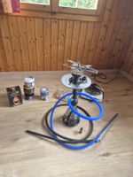 Shisha Set mit Zubehör und Tabak gebraucht gut erhalten