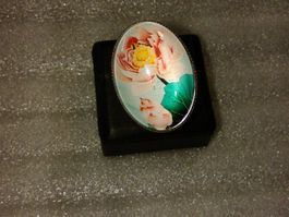 ring edelsthal 316L,,,mit blumen,,,glanzig