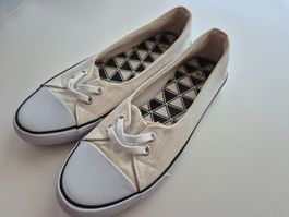 Sommer Schuhe Sneaker Gr. 37 Cremefarben
