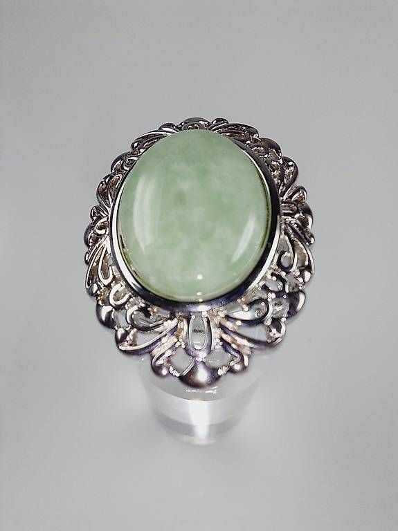 Ringe: Ring Silber mit grüner Jade – Gebraucht aus Stans von wer_fd5f 2