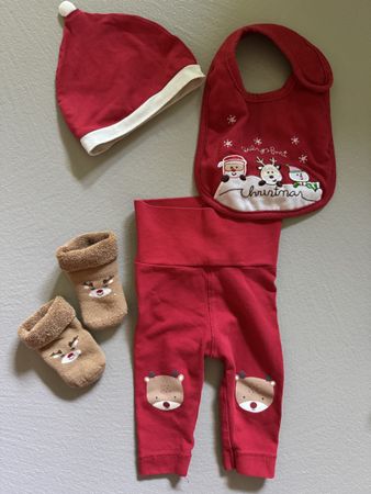 Baby Weihnachtsoutfit Gr.56