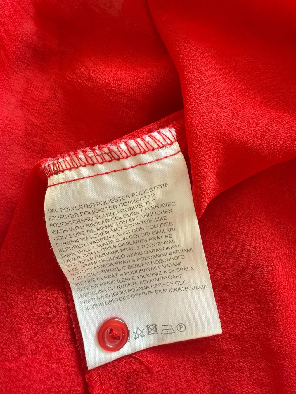 C&A Camicette: Rote Bluse von Clockhouse, Grösse L – Usato da Zürich venduto da Herbion1 4