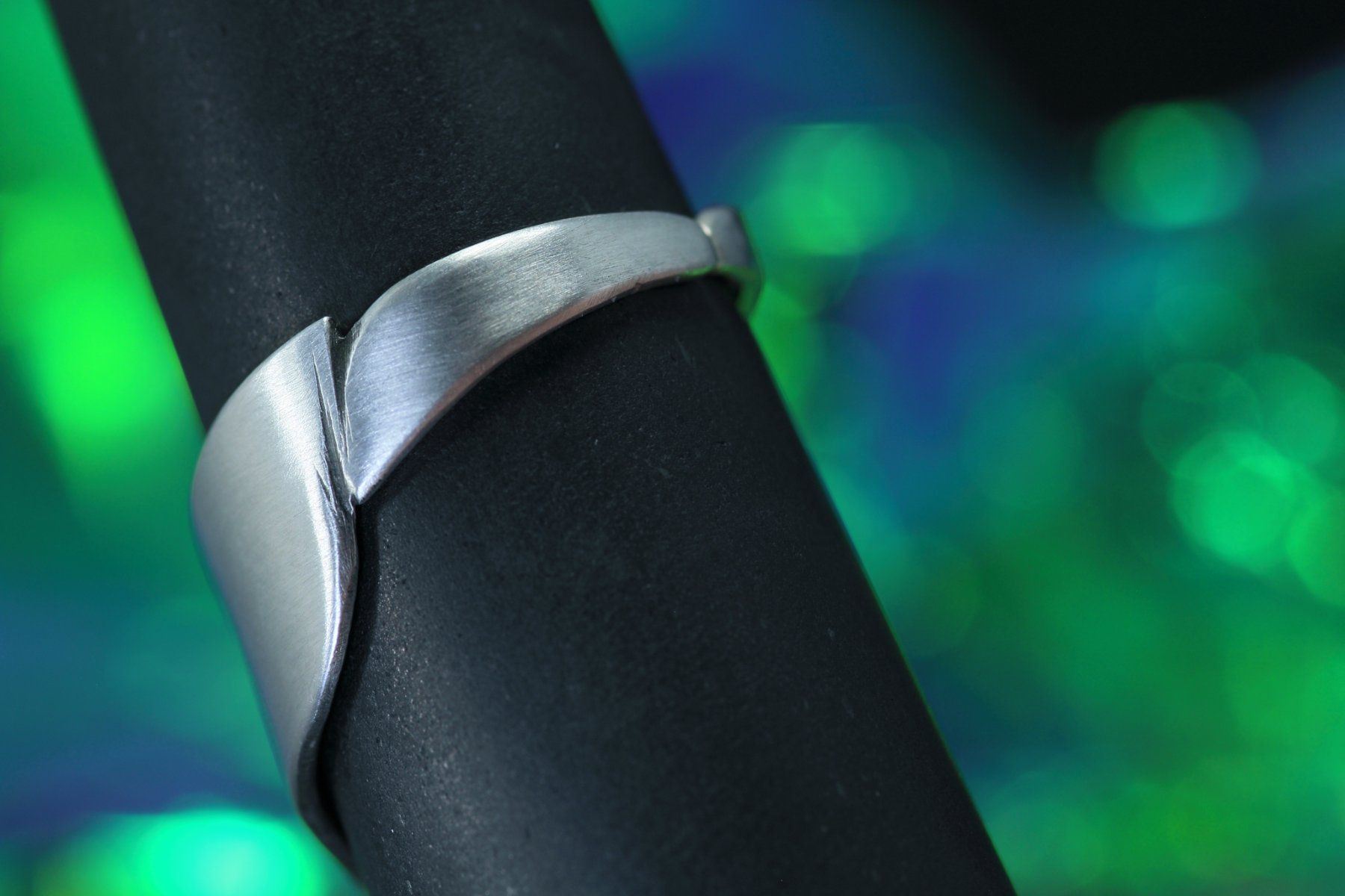 Anelli: MARELIA Ring · Designer Silberring 925 mit matter Oberfläche – Nuovo e nell'imballaggio originale da Bern venduto da OSONO.Design 8