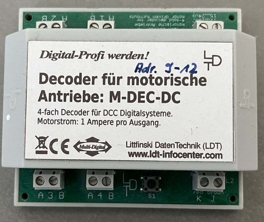 Littfinski LDT 4-fach Decoder für motorische Antriebe DCC (Gebraucht ...