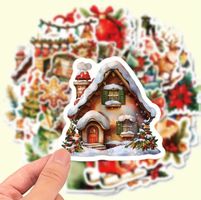 50 Sticker Aufkleber Weihnachten