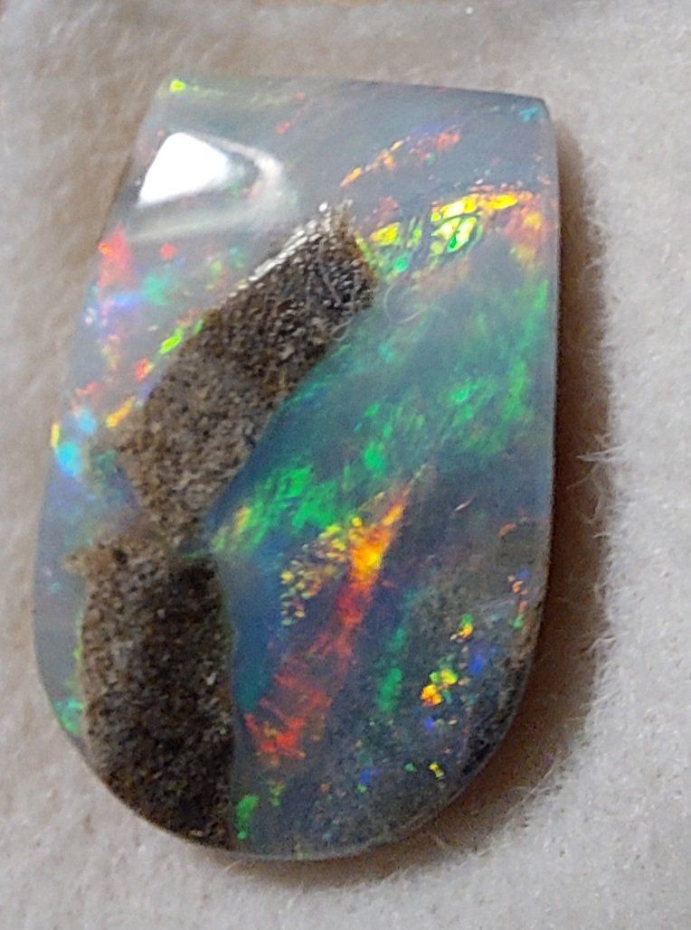 Edelsteine: Opal, 7.60ct, spezielle Form – Gebraucht aus Klingnau von Tamina5