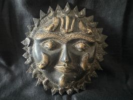 Maschere decorative in bronzo, da parete