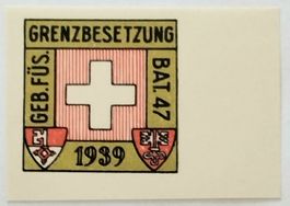 Soldatenmarke 2.WK, Geb Füs Bat 47, Bat. gesch, Wi Inf 355-2