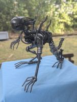 Handmade Metal Alien Sculpture Xenomorph Figurine Sci-fi 