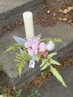Kerzenhalter mit Deko neu guter Zustand
