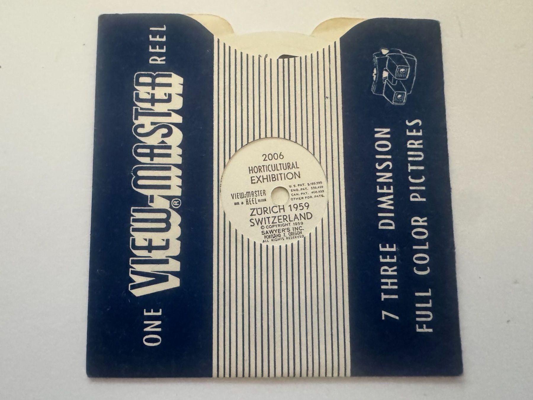 View-master Spielzeuge: View-Master 3D: Nr. 2006 HORTICULTURAL EXHIBITION ZH 1959 – Gebraucht aus Tegerfelden von siebenmacky