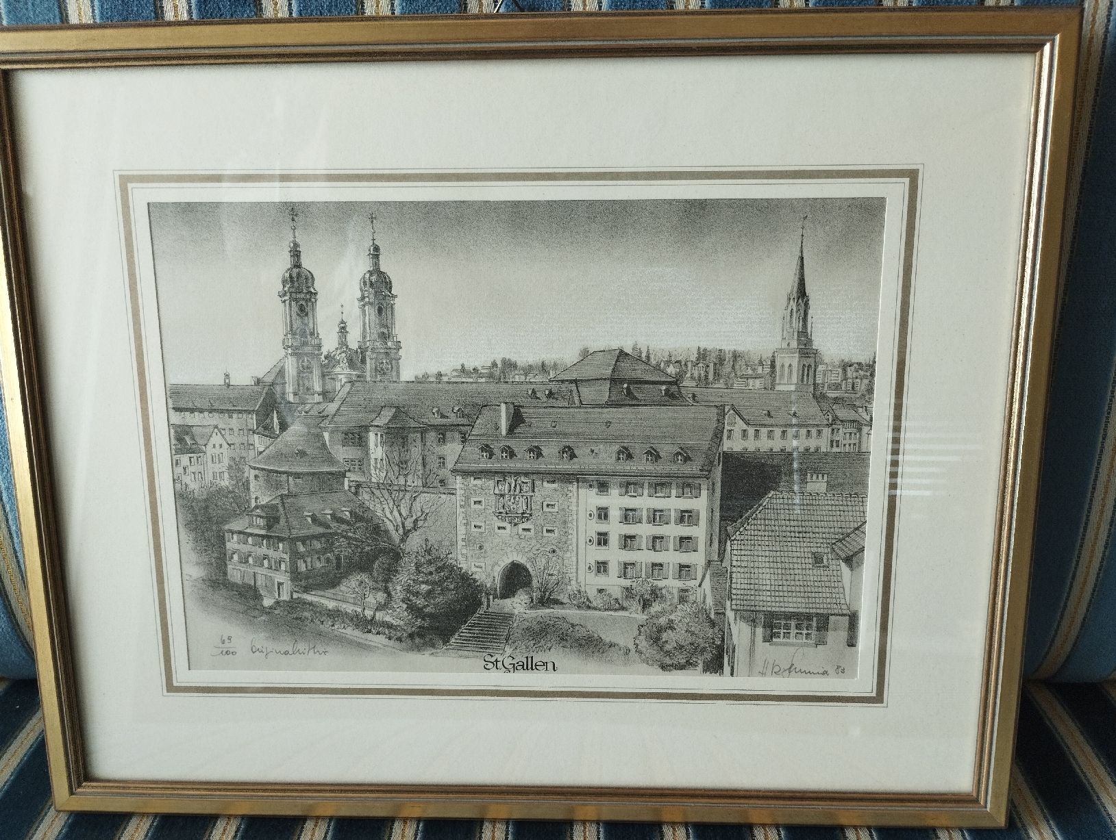 Grafica & Litografie: Lithographie von St.Gallen – Usato da Adlikon b.Regensdf venduto da puz_62wm 3