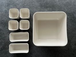 BLOMUS Keramik Geschirr Set - 7 Stück