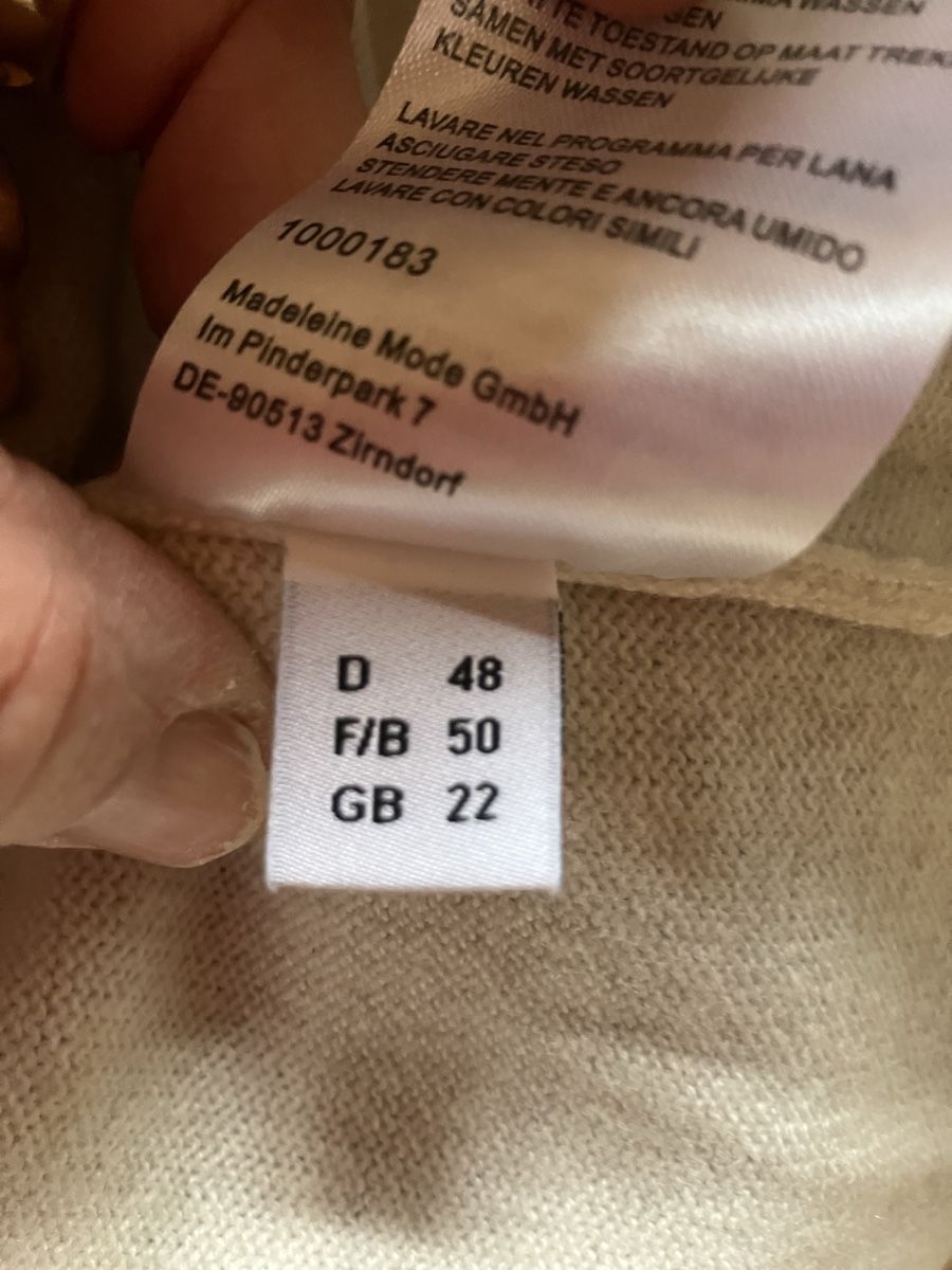 Madeleine Maglioni & Felpe: 100% Kaschmir Pulli von Madeleine Gr 48 – Usato da Bassersdorf venduto da groovygremlin 4
