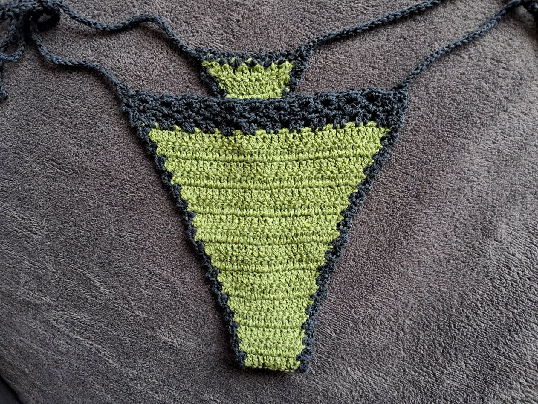 Costumi da bagno & Bikini: Häkel Bikini Set (String) handgemacht - grosse S – Nuovo (secondo la descrizione) da Dübendorf venduto da aga1_b 3
