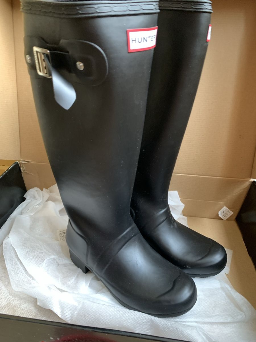Hunter Damenschuhe: Hunter Gummistiefel Original Gloss Graphite Grösse 37 – Gebraucht aus Adliswil von Alex_Weber 2
