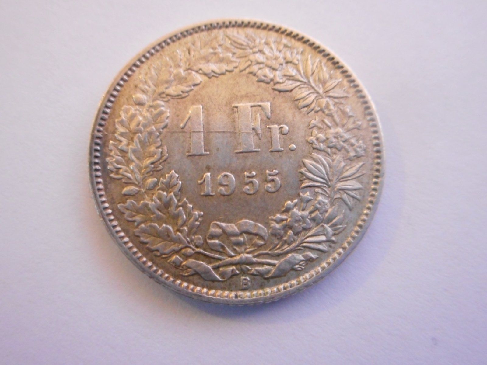 Tutti le monete: 1 Fr. 1955 silber  rar – Usato da Kriegstetten venduto da pizlad2010