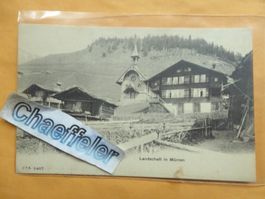 August 1908  -  Landschaft in Mürren