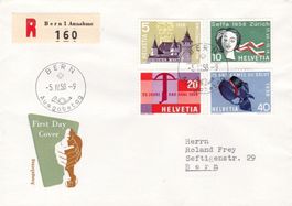 Nr. 334-37, auf illustr. FDC, SBK 35.-