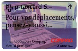 COMPAQ (fr) - seltene FullFace Firmen Taxcard