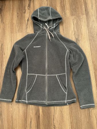 Mammut Fleece Jacke mit Kapuze, Grau, Grösse M - Winter! (59