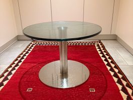 Couchtisch HUTTER Design Glas / Edelstahl