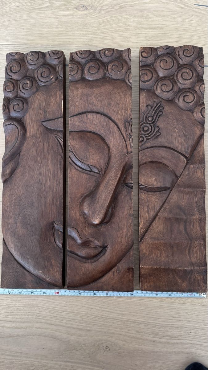 Alle Dekorationen: Buddha wooden portrait relief panel – Gebraucht aus Gelterkinden von 4eb_y6xh