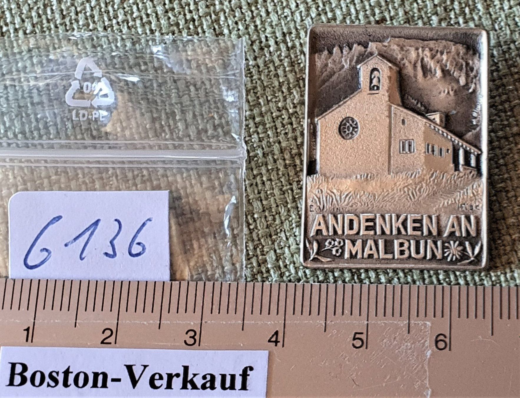 Gläser: G136 - Andenken an MALBUN /  HF Silber? – Gebraucht aus Reinach BL von Boston-Verkauf 2