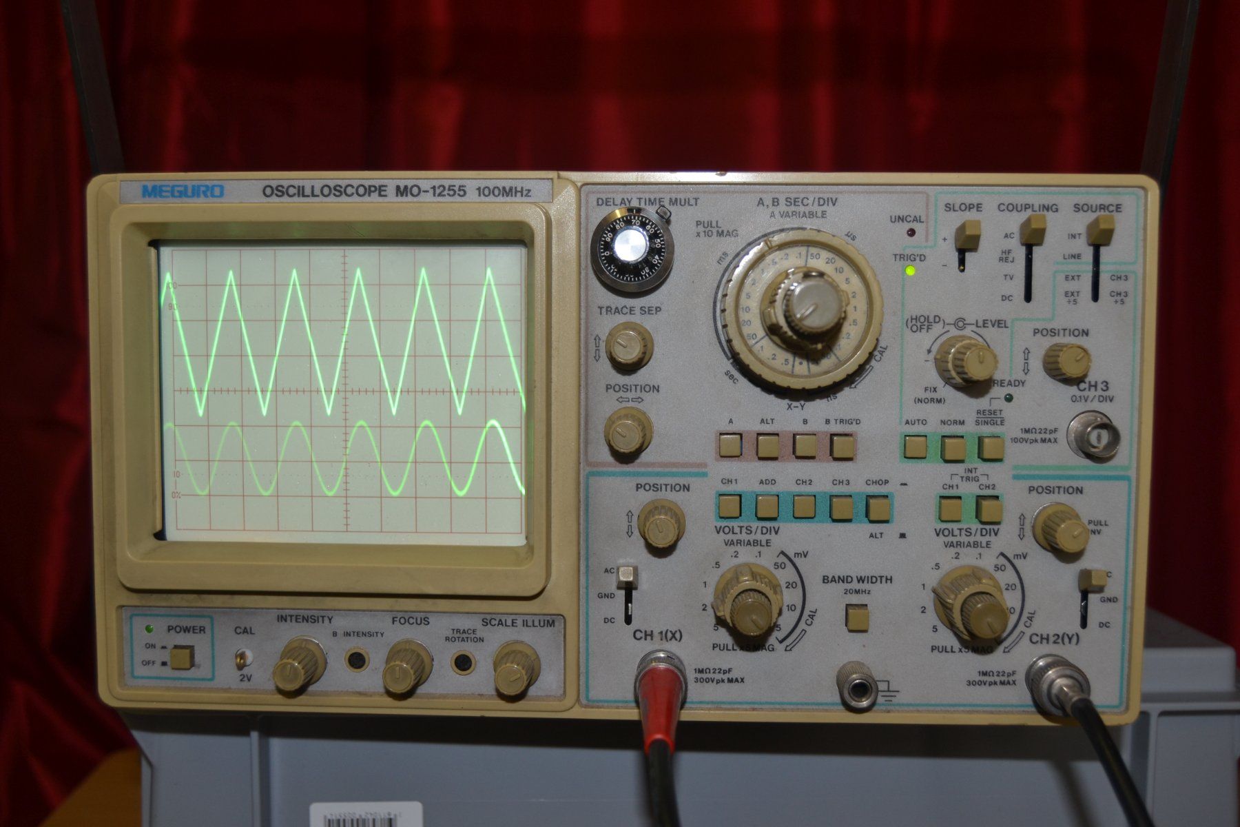 Misurare: MEGURO OS MO-1255 Nostalgic 100MHz Oscilloscope – Difettoso da Wil SG venduto da fanofrio 3