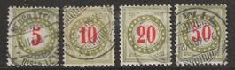 1907-10 : Porto Serie Nr. 24AK - 27AK : KP 300.--
