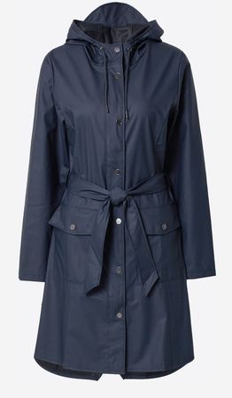 Rains Regenmantel Navy Blau Grösse XL